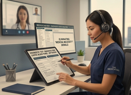 Certified Internal Medicine coder reviewing high-complexity E/M levels and EKG diagnostic coding to minimize insurance denials.