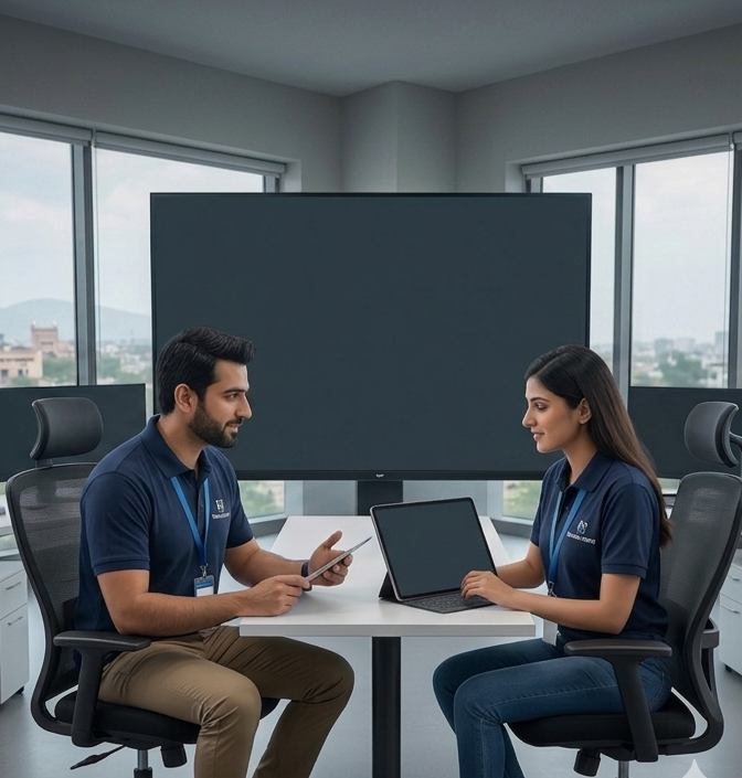 Expert RCM team analyzing a complex interventional pain management claim on a large dashboard to identify and fix modifier and bundling errors.
