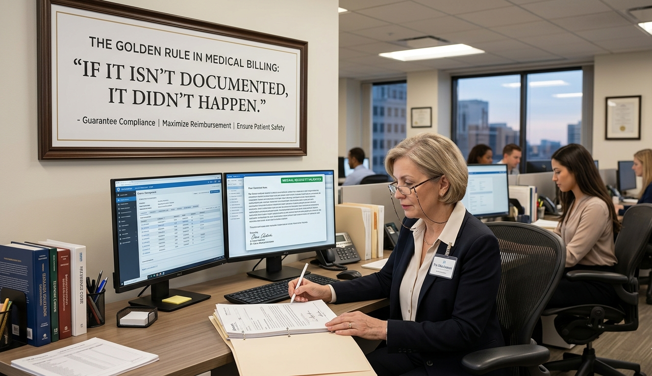 What is the golden rule in medical billing