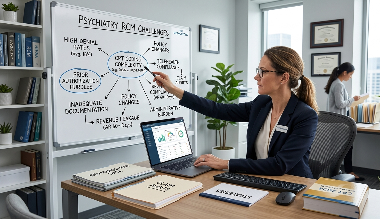 What are the most common billing challenges in Psychiatry RCM What are the most common billing challenges in Psychiatry RCM