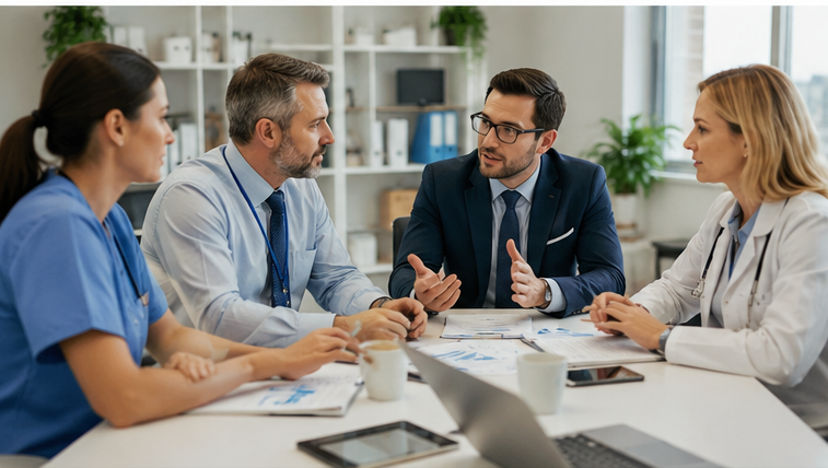 AR management specialists in Illinois discussion on helping medical practices recover unpaid insurance claims and improve revenue cycle performance.