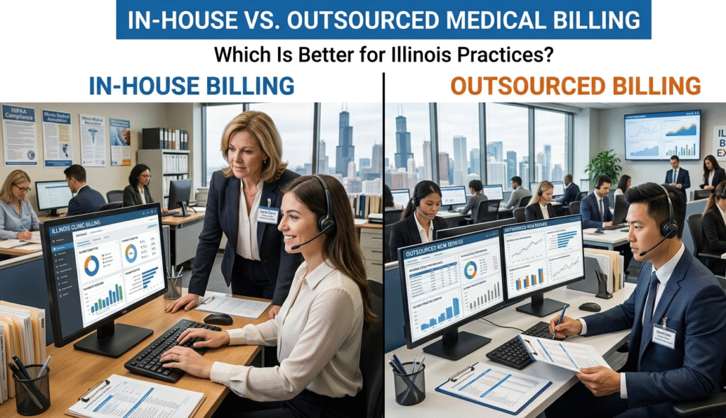 In-House vs Outsourced Medical Billing: Which Is Better for Illinois Practices