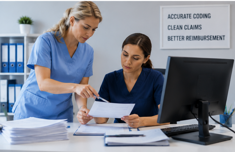 The Medicator’s cardiology RCM services for claims, denials, coding, and AR management