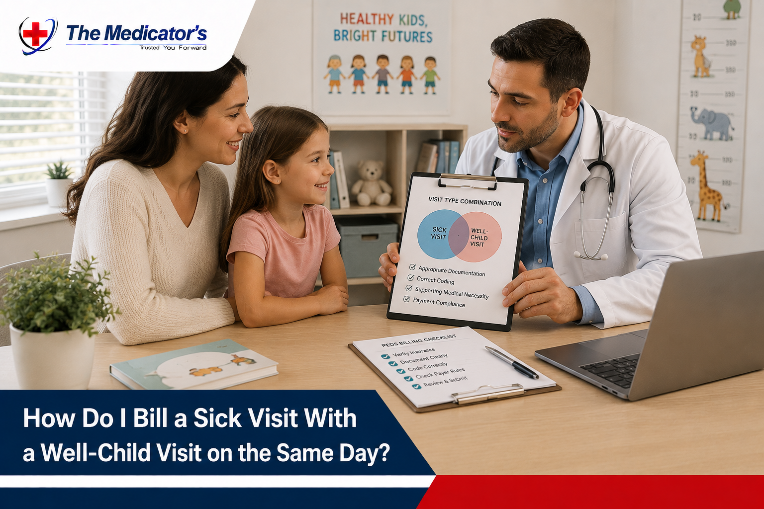 How Do I Bill a Sick Visit With a Well-Child Visit on the Same Day?
