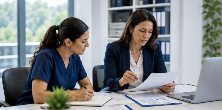 Pediatric RCM team managing claims and accounts receivable