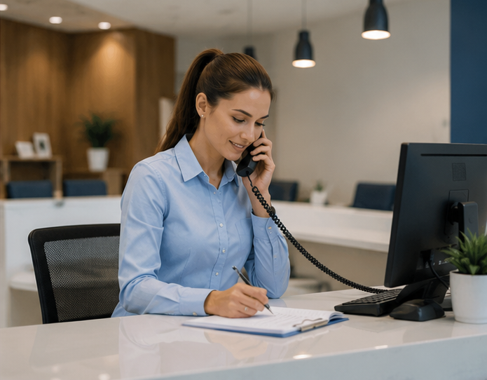 Medical billing specialist reviewing Texas insurance claims for a Houston physician practice