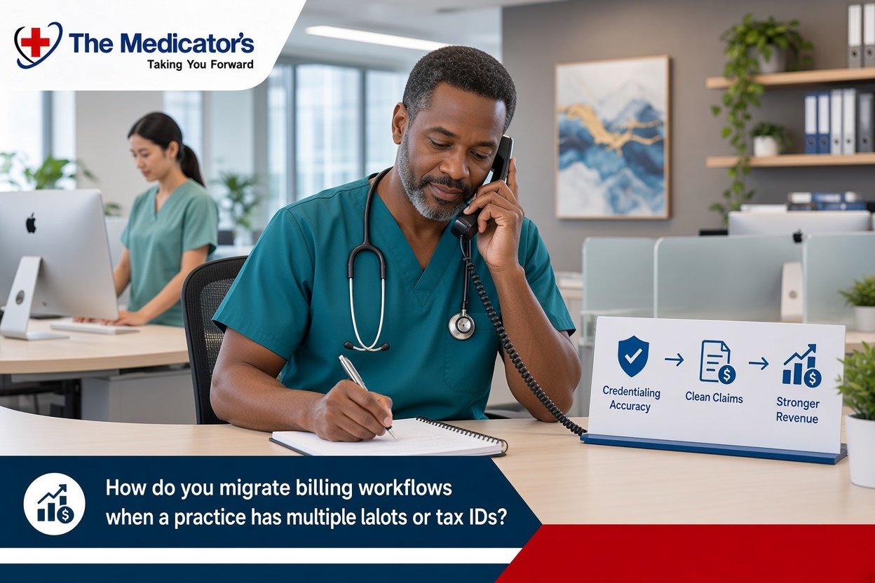 How do you migrate billing workflows when a practice has multiple locations or tax IDs? How do you migrate billing workflows when a practice has multiple locations or tax IDs?