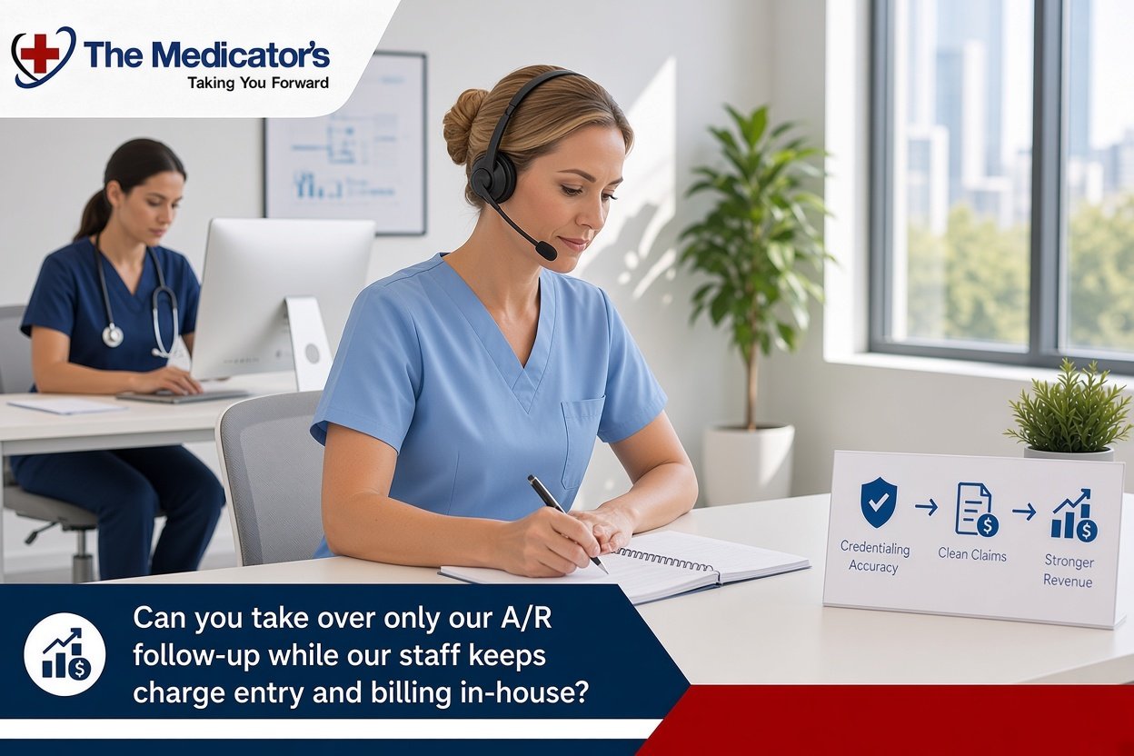 Can You Take Over Only Our A/R Follow-Up While Our Staff Keeps Charge Entry and Billing In-House? Can You Take Over Only Our A/R Follow-Up While Our Staff Keeps Charge Entry and Billing In-House?