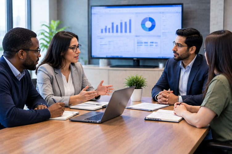 Internal medicine billing specialists reviewing medical claims in San Diego
