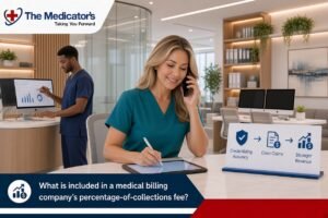 What is included in a medical billing company’s percentage-of-collections fee?
