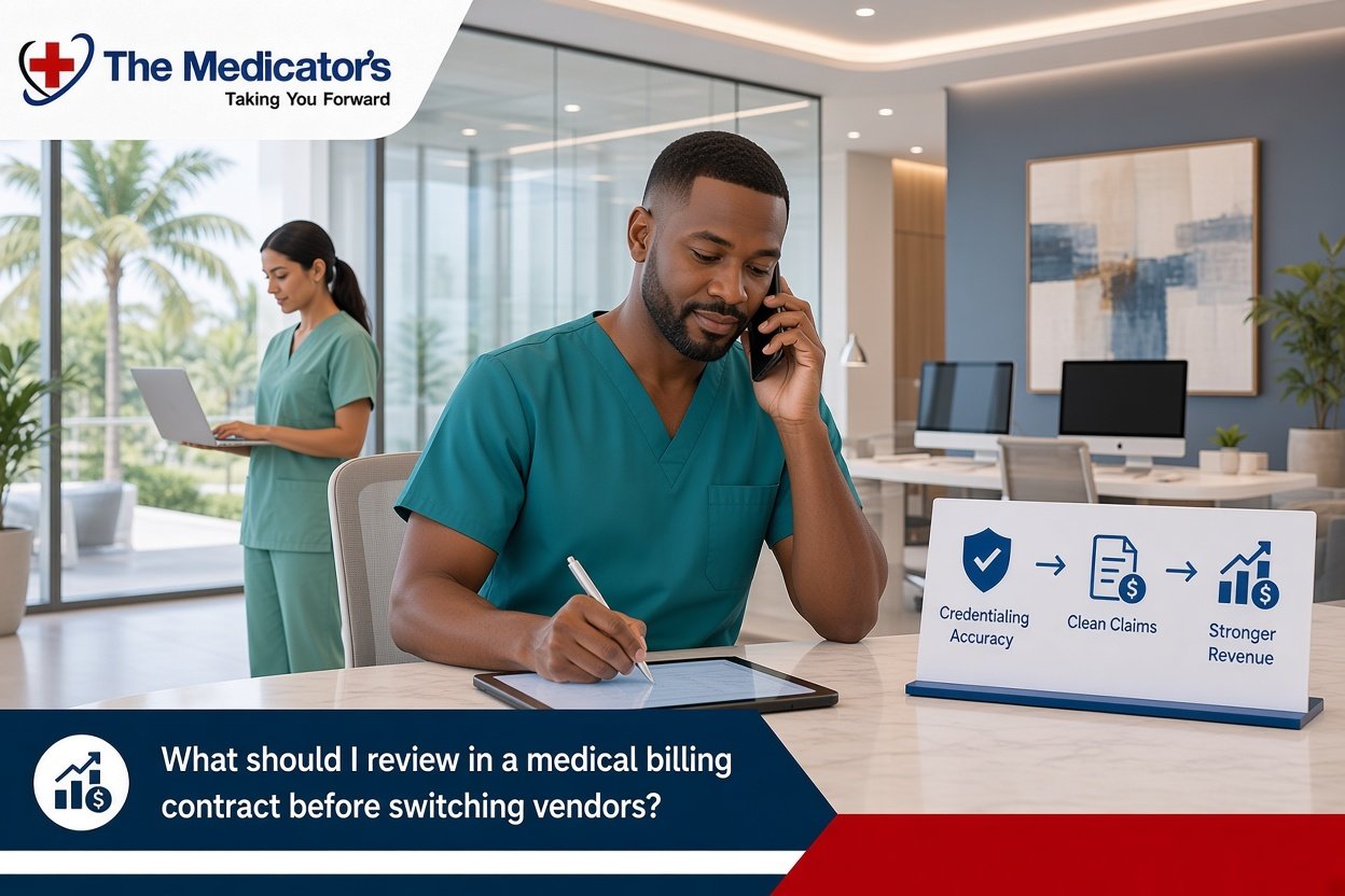 What should I review in a medical billing contract before switching vendors? What should I review in a medical billing contract before switching vendors?